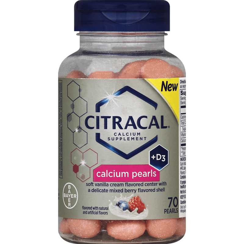 Citracal Calcium Pearls + D3 Chews (70 ct) Instacart