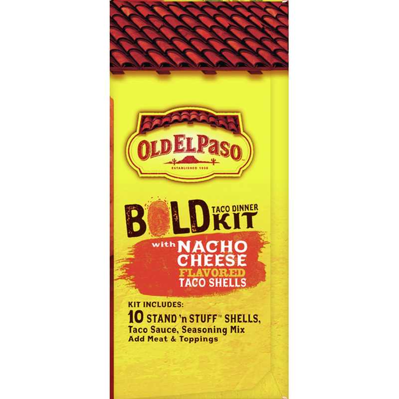 Old El Paso Taco Dinner Kit Nacho Cheese Flavored Bold 1 Each From Walmart Instacart 1895
