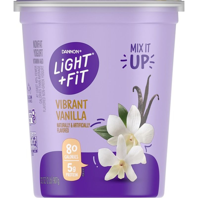 Light N' Fit Light + Fit Nonfat Gluten-Free Vanilla Yogurt (32 Oz) From ...