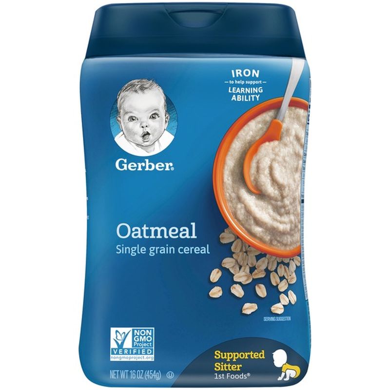 Gerber Oatmeal Single Grain Cereal (16 oz) from Safeway - Instacart