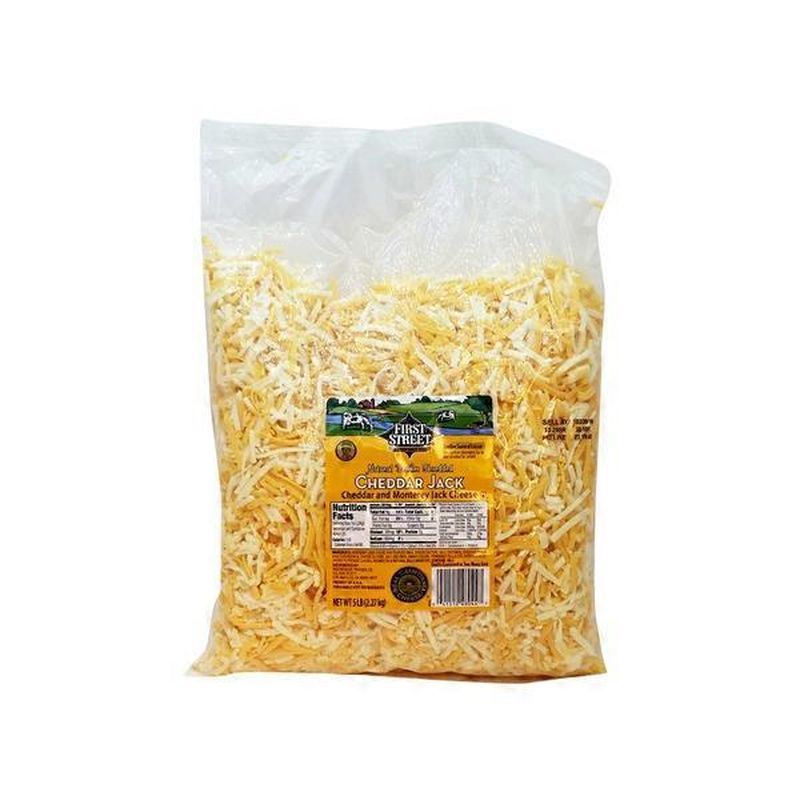 First Street Cheese, Cheddar Jack, Natural Feather Shredded (5 lb) Instacart