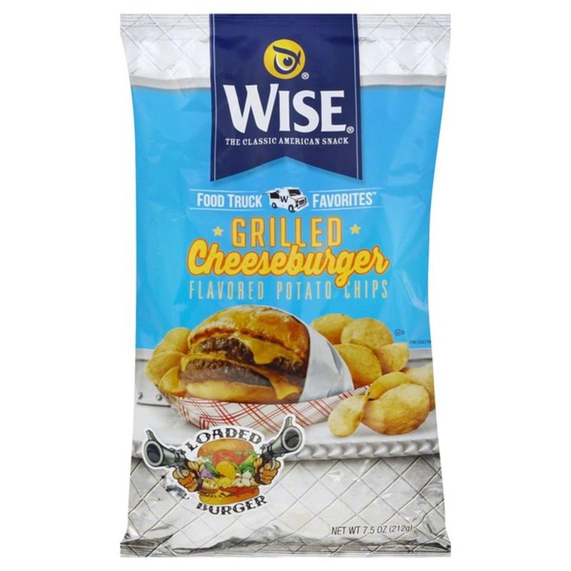 Wise Potato Chips Grilled Cheeseburger Flavored (7.5 oz) Instacart