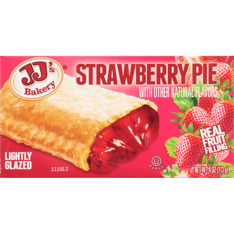 JJ's Bakery Pie, Strawberry, Lightly Glazed (4 oz) Instacart