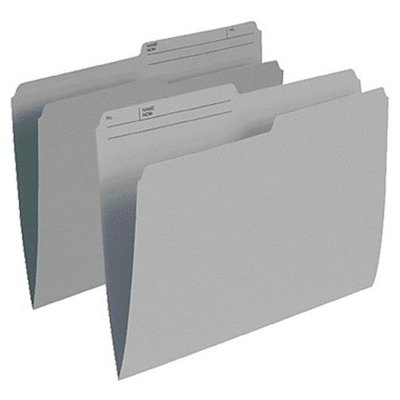Staples Letter Size Grey Coloured File Folders (10 ct) Instacart