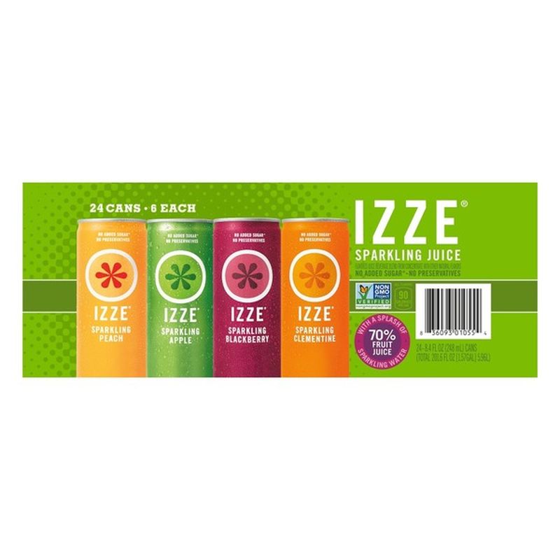 Izze Variety Sparkling Juice Beverage (201.6 fl oz) Instacart