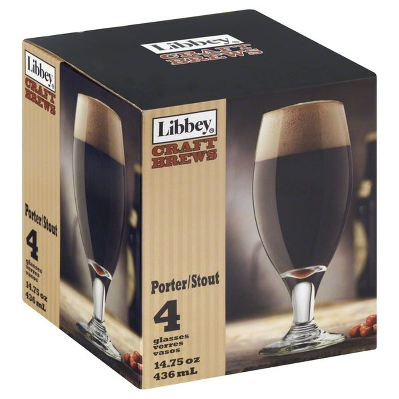 Libbey Glasses, Porter/Stout, 14.75 oz (4 ct) Instacart