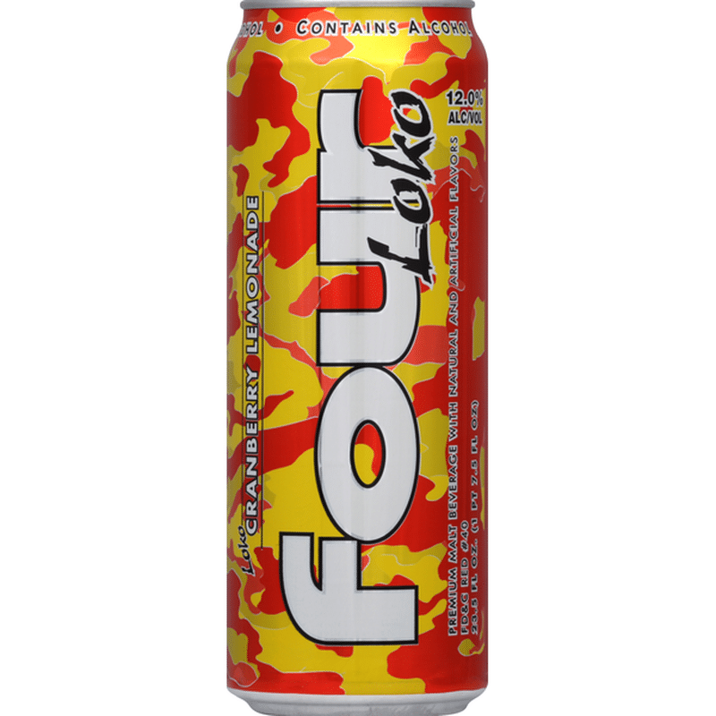 Four Loko Malt Beverage Premium Cranberry Lemonade 23 5 Fl Oz