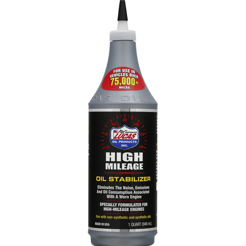 Lucas Oil Products Oil Stabilizer, High Mileage (1 qt) - Instacart