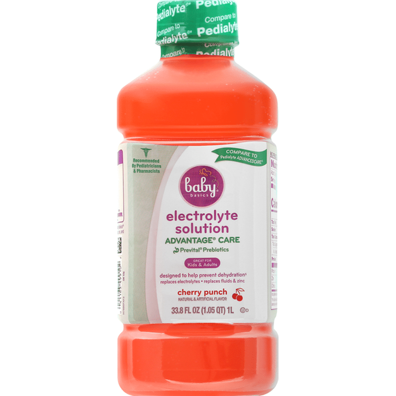 Baby Basics Electrolyte Solution, Cherry Punch (33.8 oz) Instacart