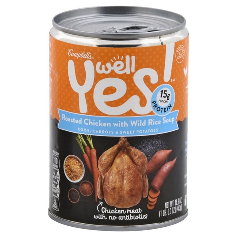 Campbell's® Well Yes Roasted Chicken with Wild Rice Soup (16.3 oz) from Schnucks Instacart