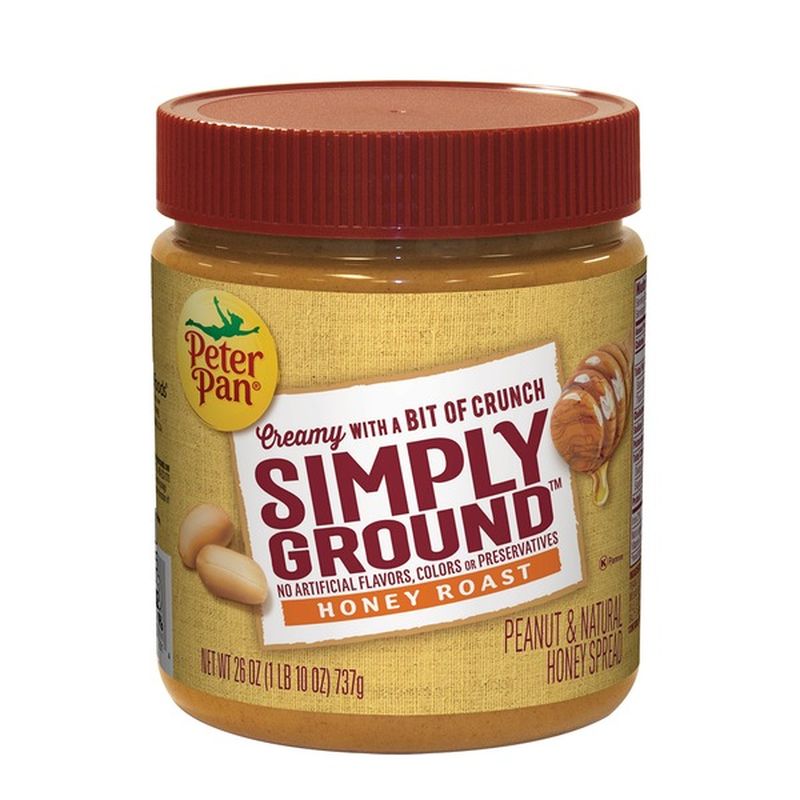 Peter Pan Simply Ground Honey Roast Peanut Butter 26 Oz Instacart