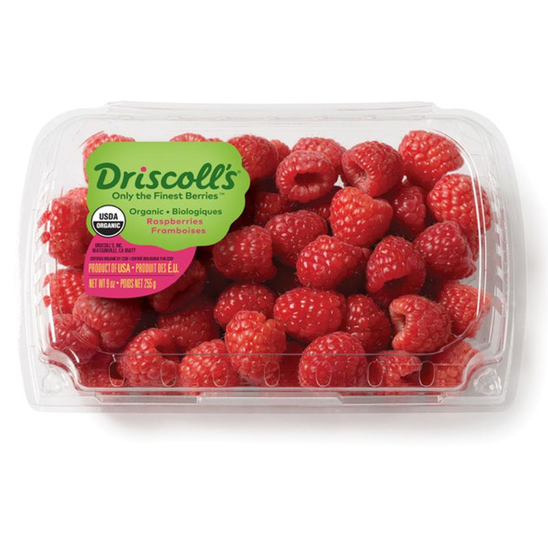 Driscoll's Organic Raspberries (9 oz) Instacart