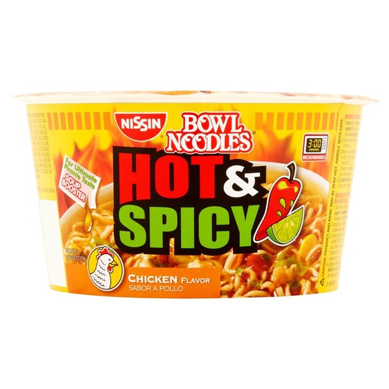 Nissin Hot Spicy Ramen Noodle Soup Chicken 3 32 Oz Instacart