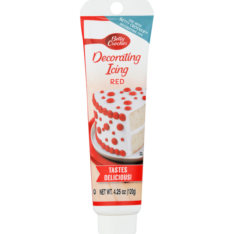 Betty Crocker Decorating Icing, Red (4.25 Oz) From ShopRite - Instacart