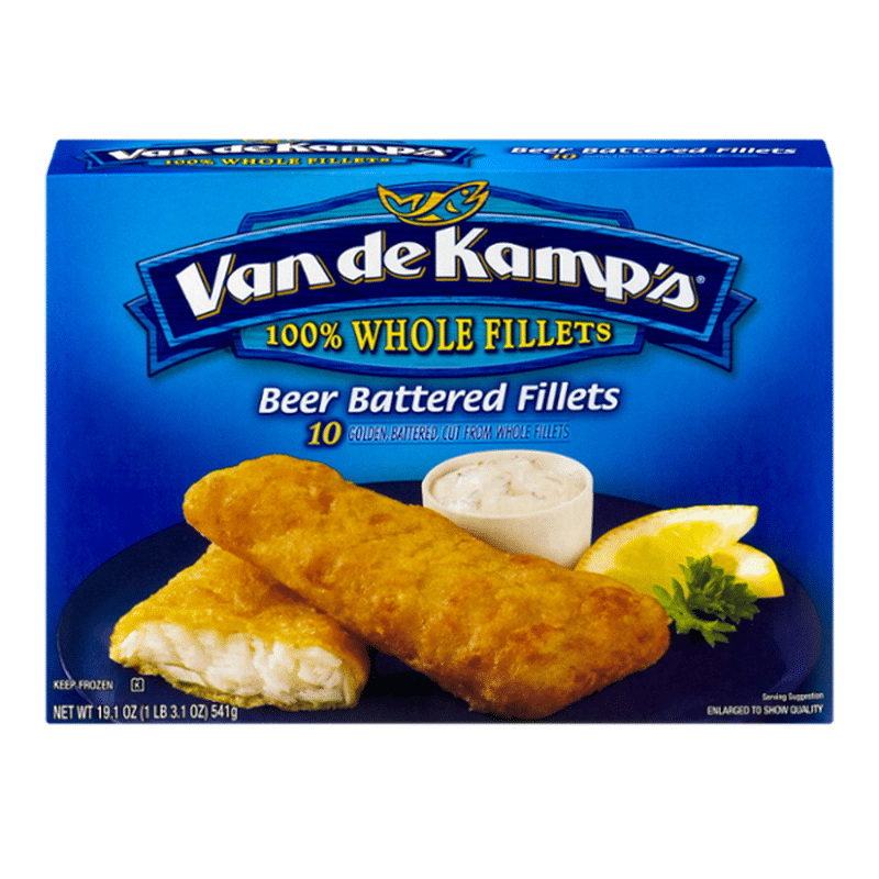 Van de Kamp's Fish Fillets, Beer Battered (1.91 oz) from Stop & Shop ...