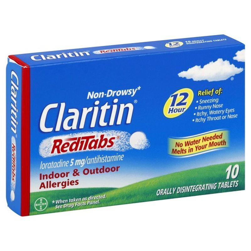 Claritin Non Drowsy Allergy RediTabs (10 Ct) - Instacart