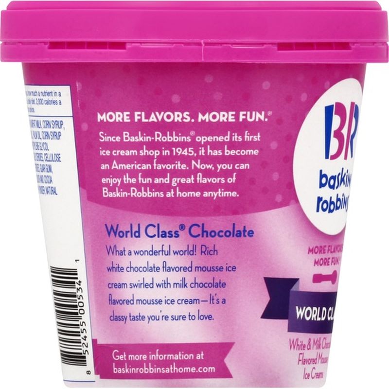 Baskin Robbins Ice Cream World Class Chocolate 14 Oz Instacart