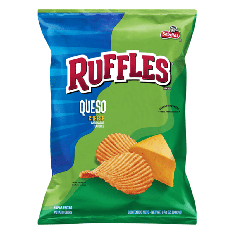 green bag ruffles