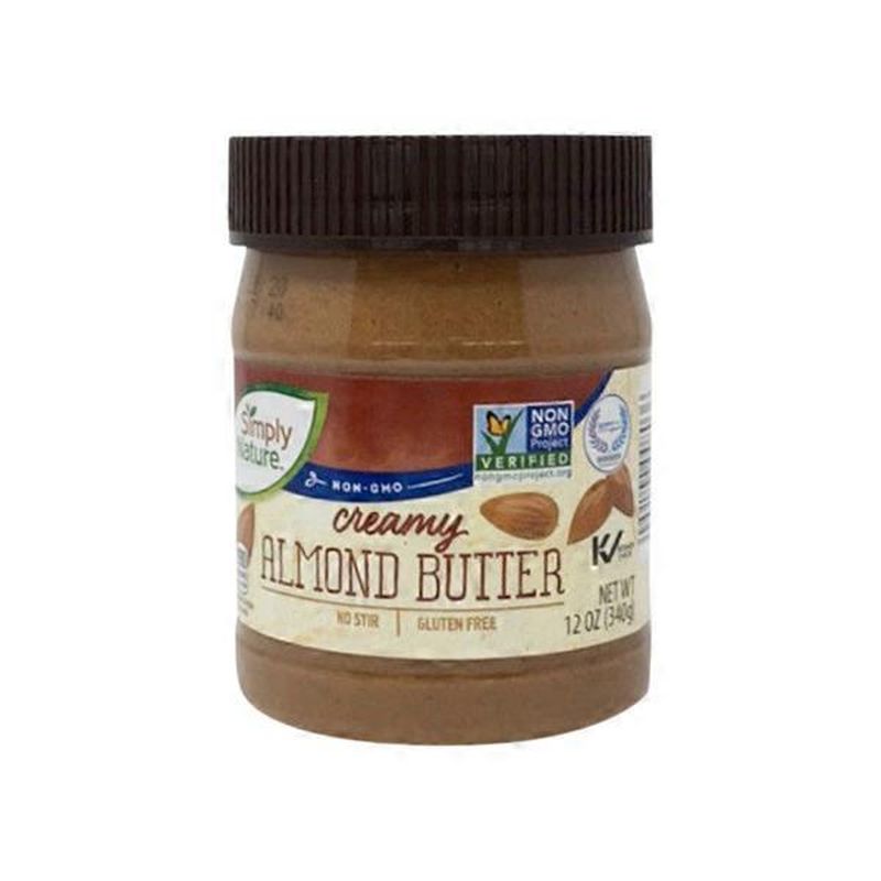 Simply Nature Creamy Almond Butter (12 oz) - Instacart