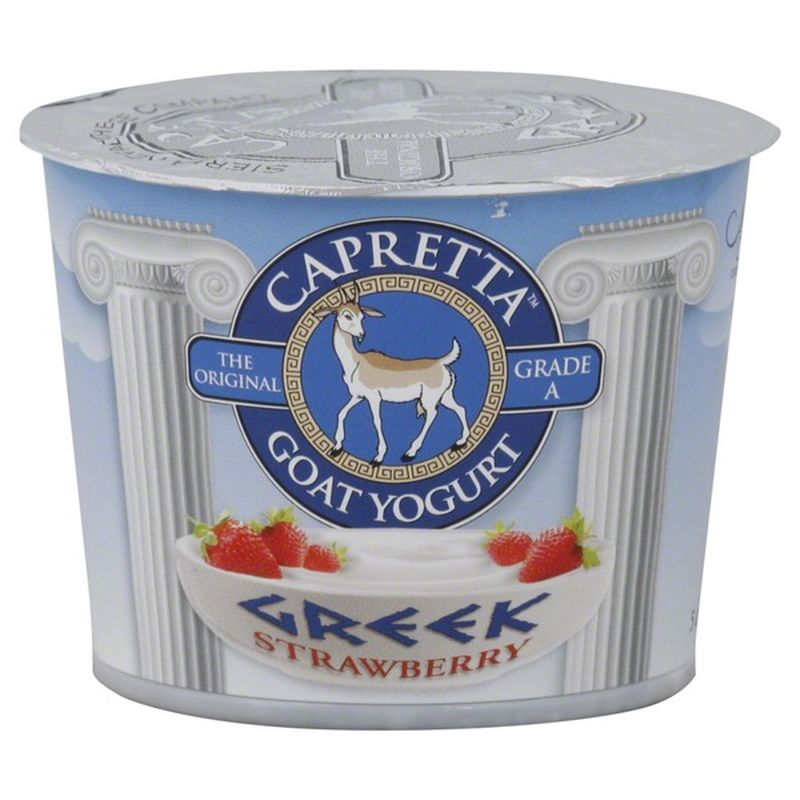 Capretta Goat Yogurt Yogurt, Goat, Greek, Strawberry (5 oz) Instacart