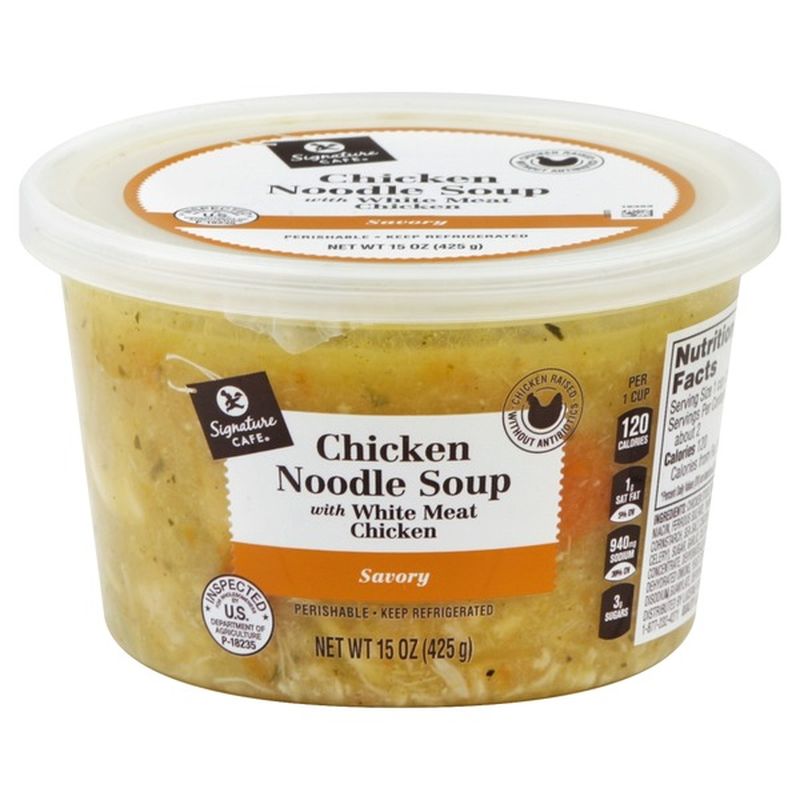 Signature Cafe Savory Chicken Noodle Soup With White Meat Chicken (15 ...