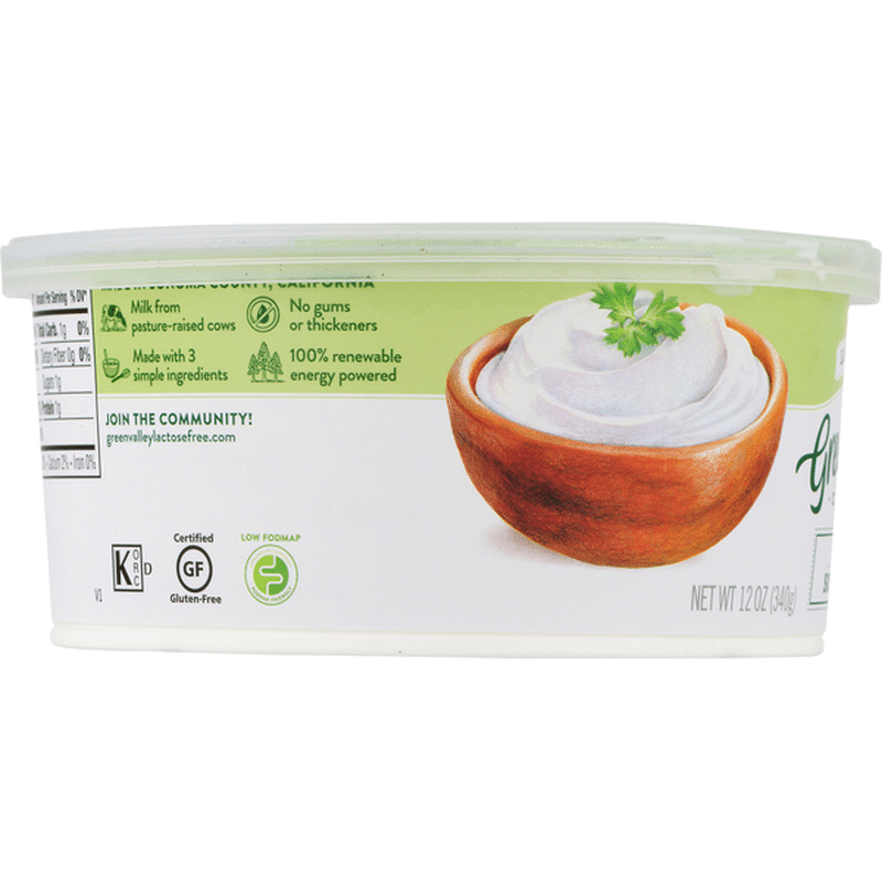 Green Valley Creamery Lactose Free Organic Sour Cream (12 oz) Instacart