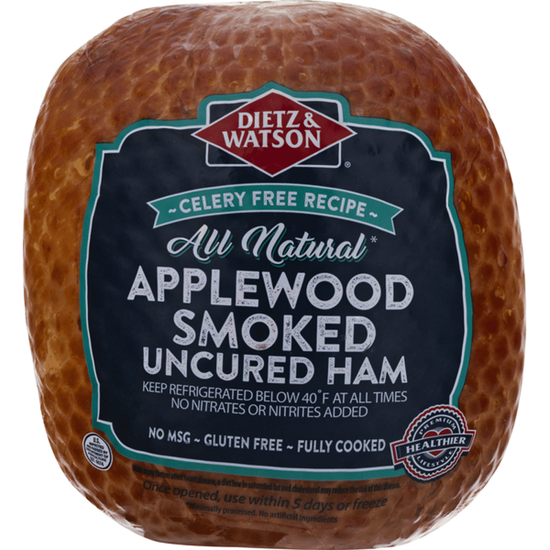 Dietz & Watson Smoked Ham, Applewood, Uncured (1 each) Instacart