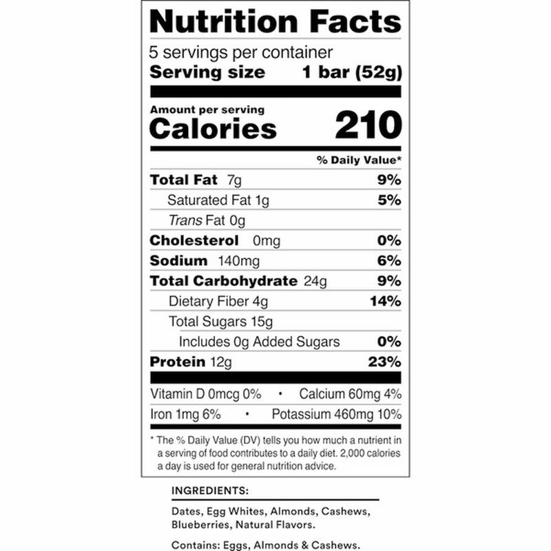 RXBAR Protein Bar, 12g Protein, Blueberry (9.15 oz) Instacart