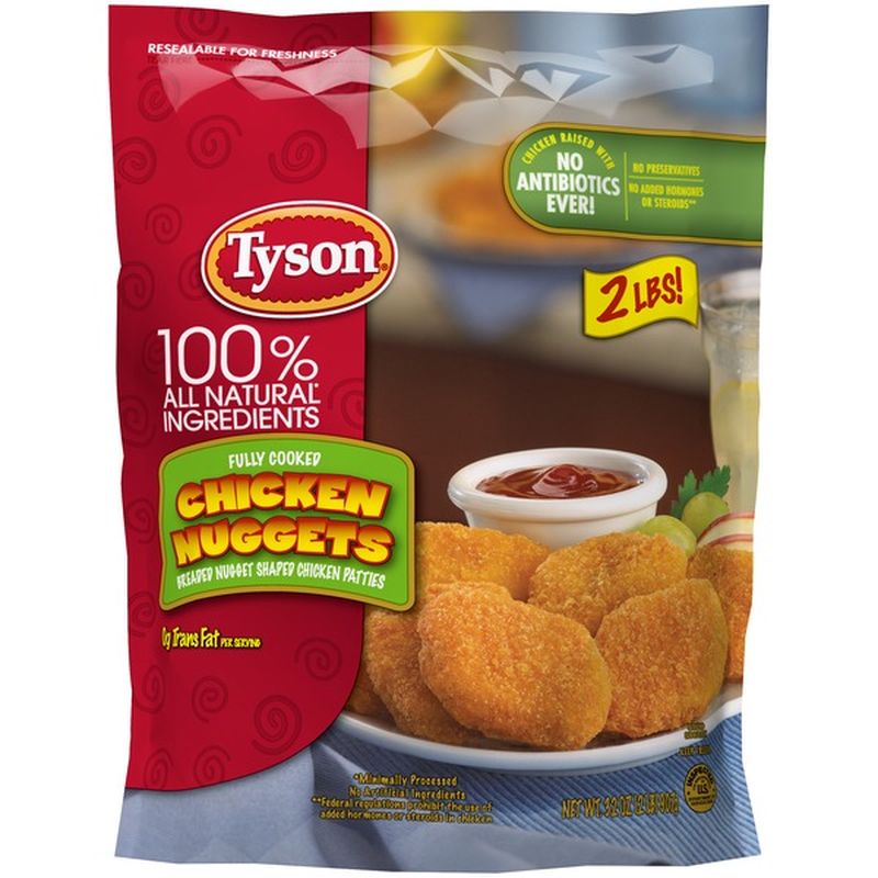 Tyson Fully Cooked Chicken Nuggets (32 oz) - Instacart