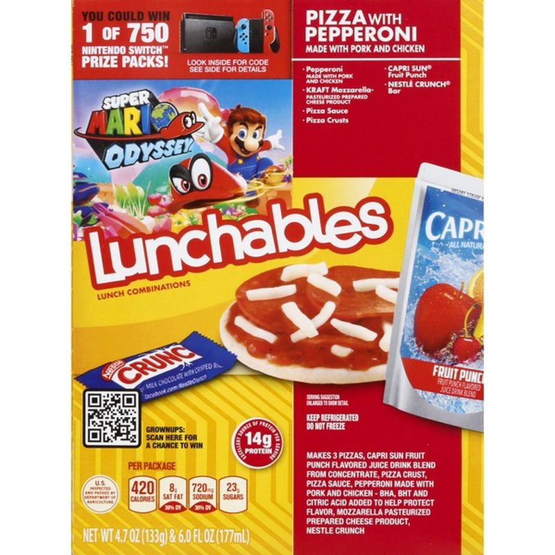 Lunchables Pepperoni Pizza Convenience Meal (10.7 oz) from Festival ...