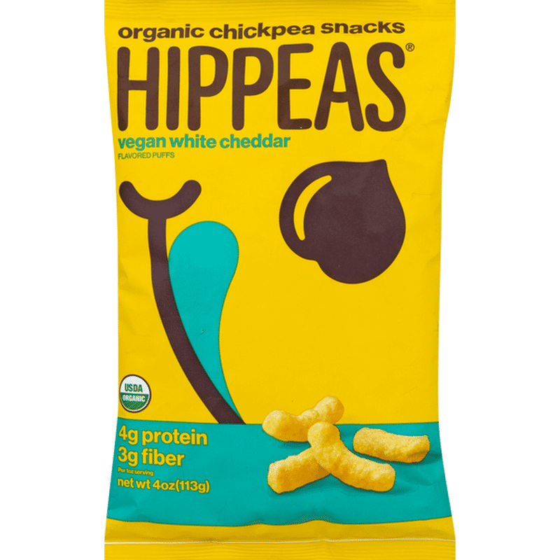 Hippeas Chickpea Puffs, Organic, Vegan White Cheddar (4 oz) from Jewel