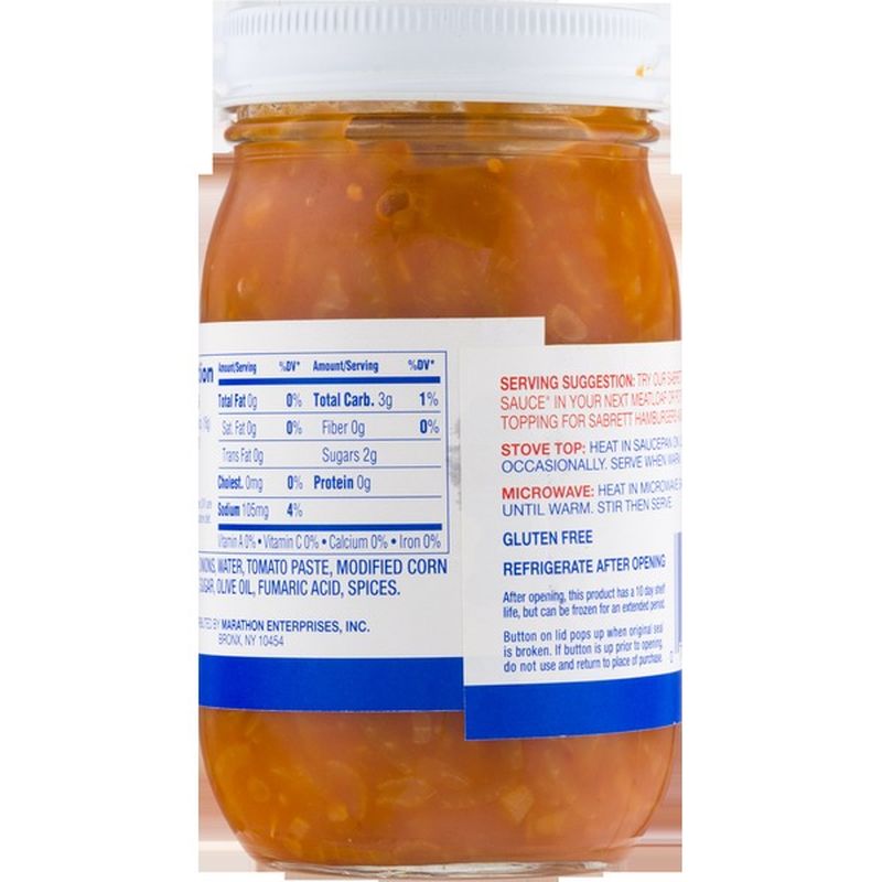 Sabrett Onions, in Sauce, Pushcart Style (16 oz) Instacart