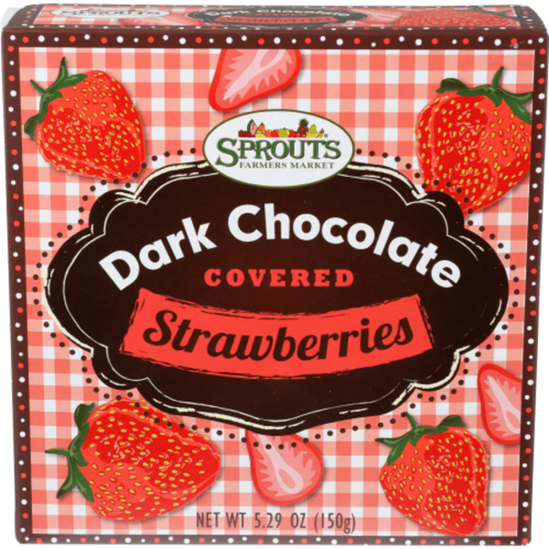 Sprouts Dark Chocolate Covered Strawberries (5.29 oz) Instacart