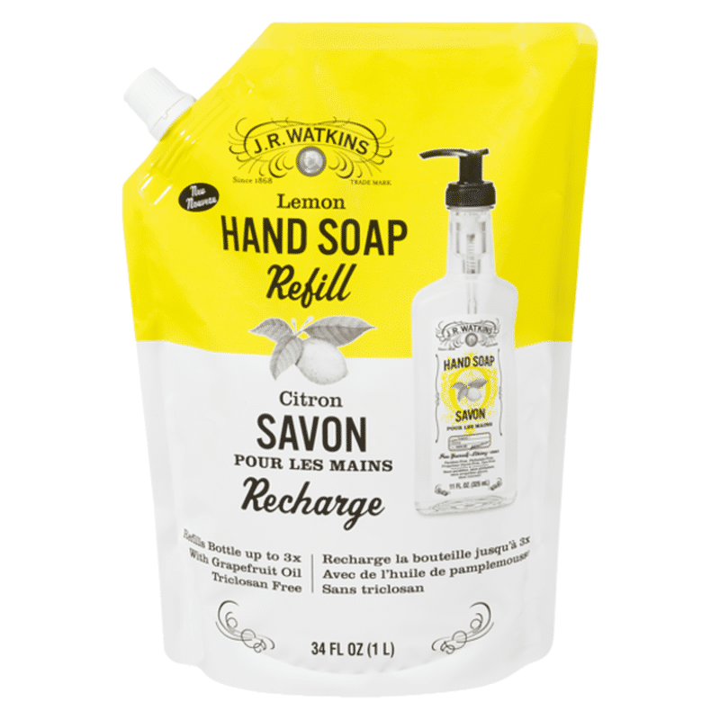 JR Watkins Hand Soap Refill, Lemon, Gel (34 oz) Instacart