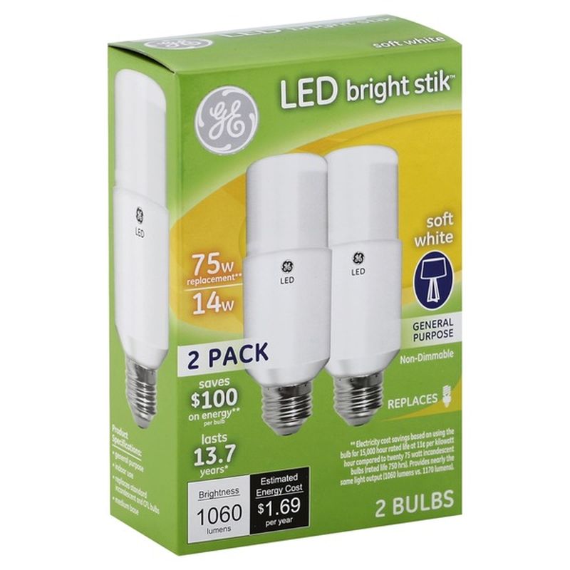 General Electric LED Bright Stik Soft White 14-Watt Tubular Light Bulb