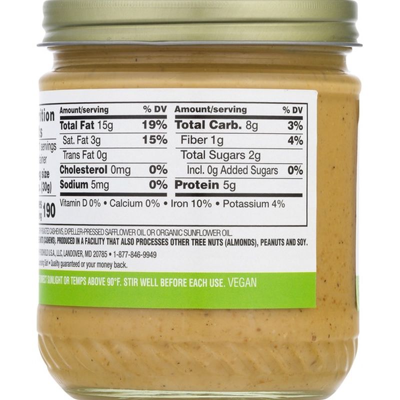 Nature's Promise Cashew Butter, Unsalted, Creamy (12 oz) from Giant ...