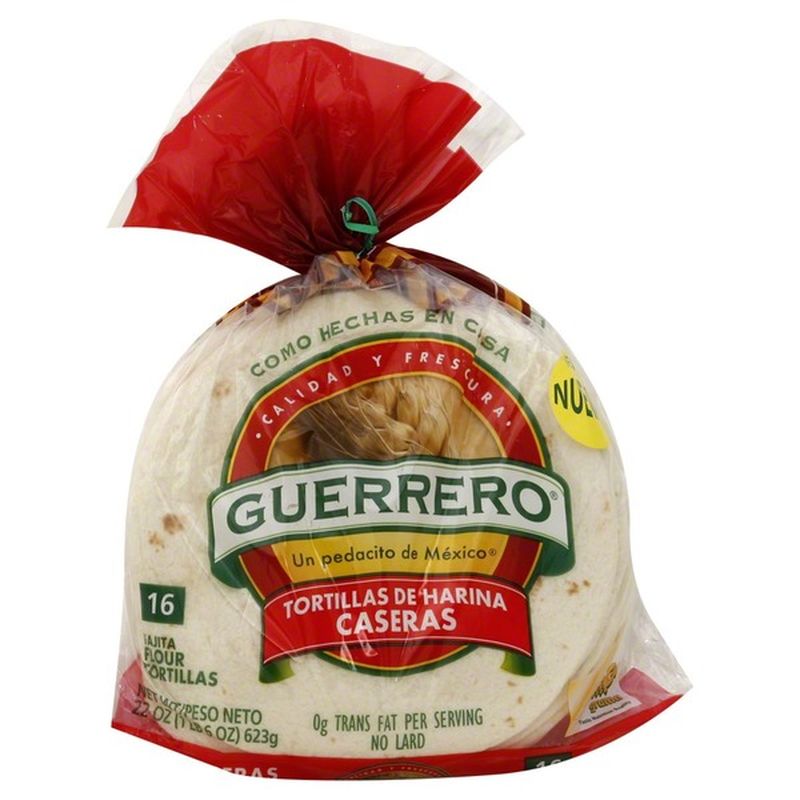 Guerrero Tortillas, Flour, Fajita (16 ct) - Instacart