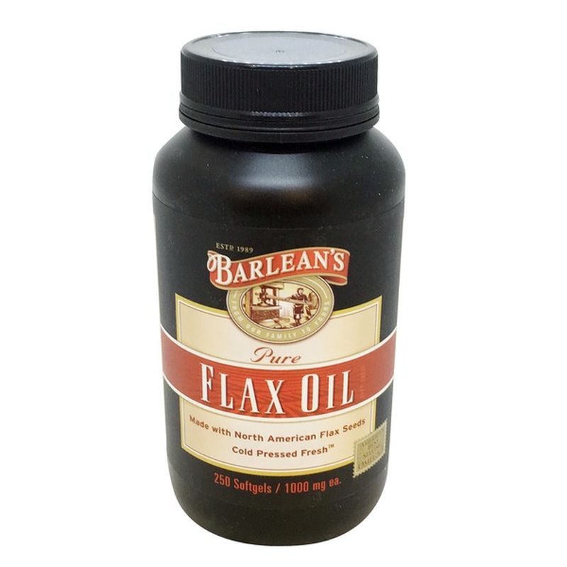 Barlean's Flax Oil, Pure, 1000 mg, Softgels (250 ct) Instacart