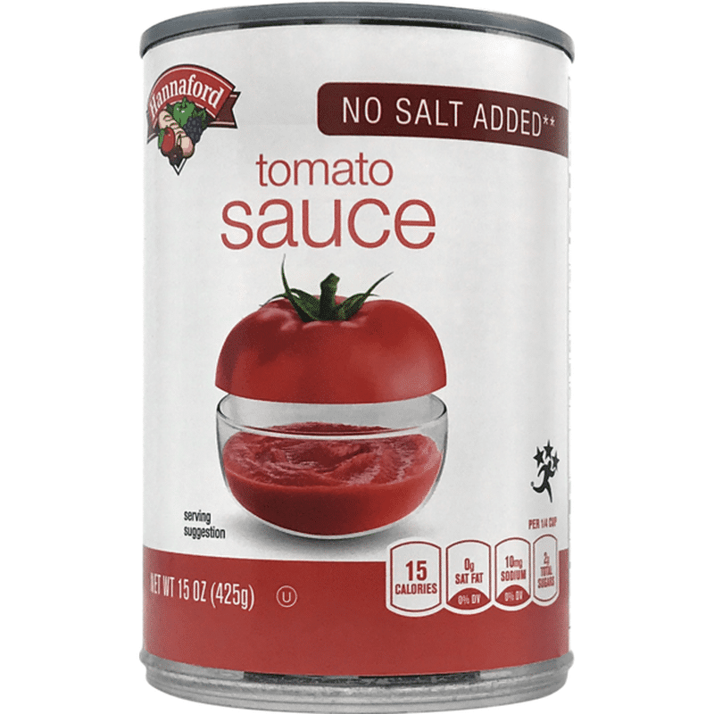 Hannaford No Salt Added Tomato Sauce (15 oz) Instacart