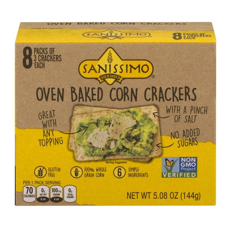 Sanissimo Salmas Oven Baked Corn Crackers (5.1 oz) Instacart