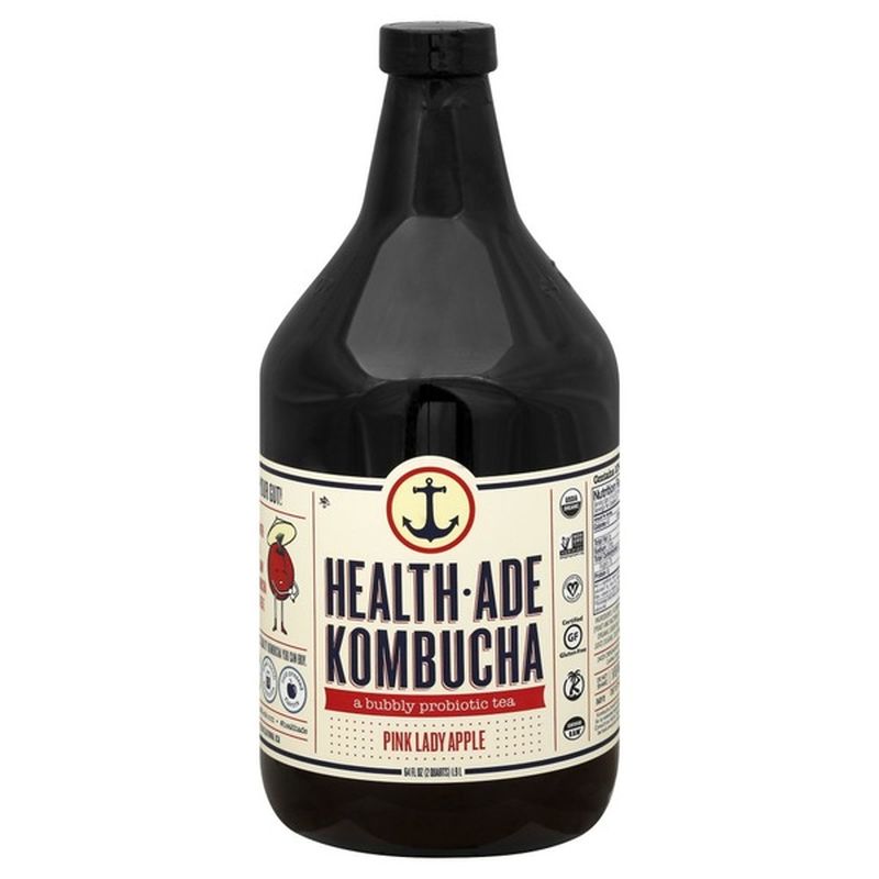 Health Ade Kombucha, Pink Lady Apple (64 oz) from Rainbow Grocery