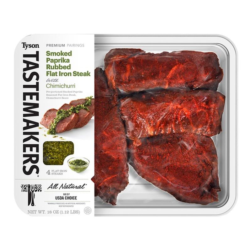 Tyson Tastemakers® Premium Pairings Smoked Flat Iron Steak with