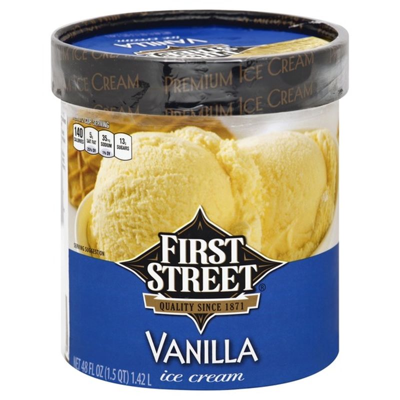 First Street Vanilla Premium Ice Cream (48 oz) from Smart & Final