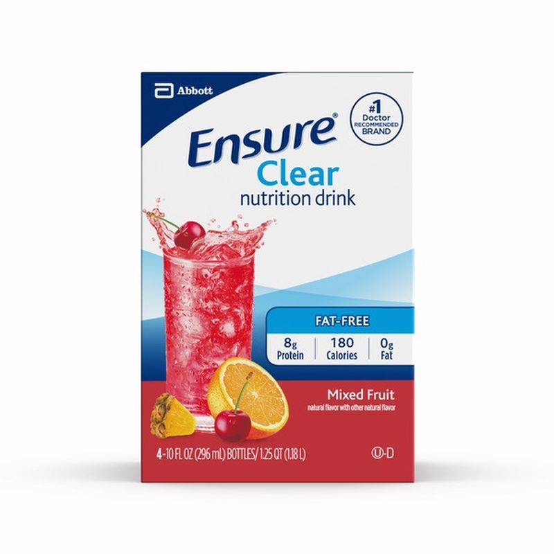 Ensure Clear Nutrition Drink Mixed Fruit ReadytoDrink Bottles (10 fl