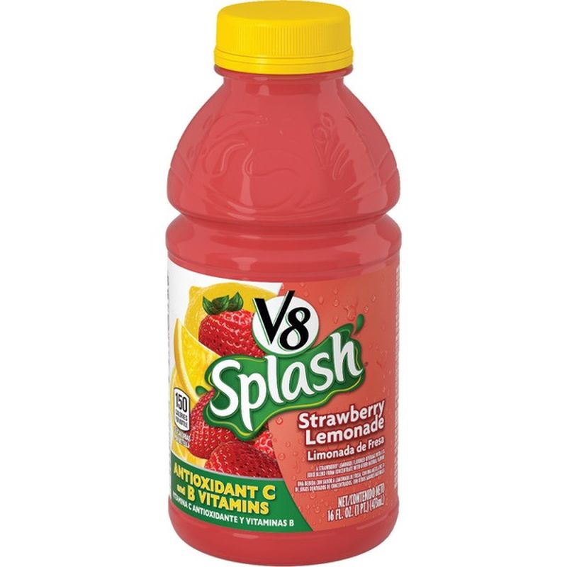 V8® Juice Drink, Strawberry Lemonade (16 fl oz) Instacart