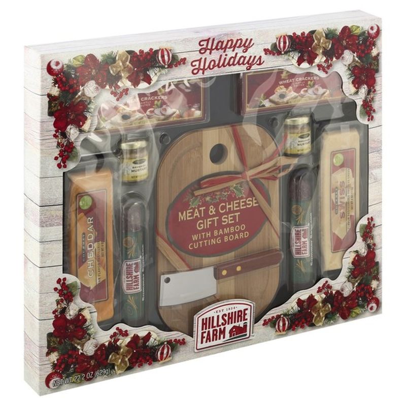 Hillshire Farm Gift Set Meat Cheese With Bamboo Cutting Board 21 2 Oz Instacart