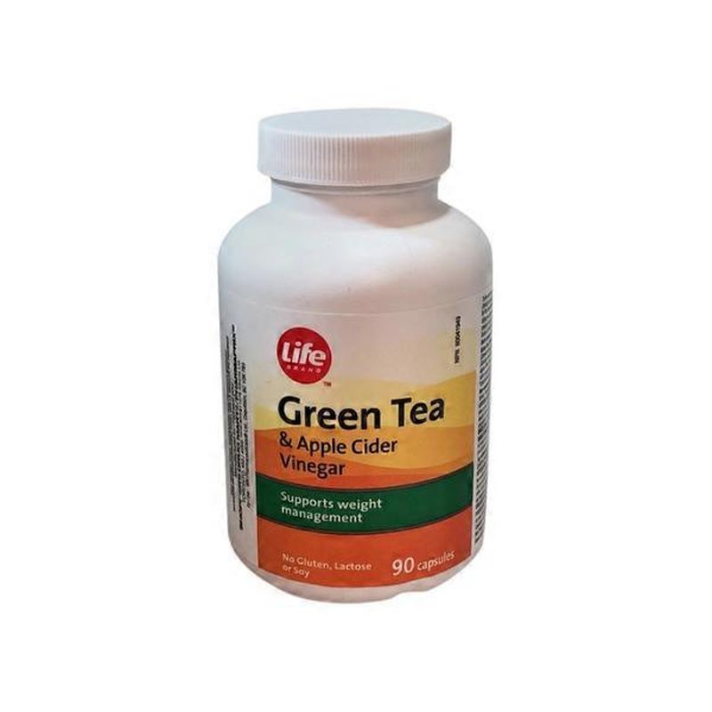 Life Brand Apple Cider Vinegar With Green Tea Caplets (90 ct) Instacart
