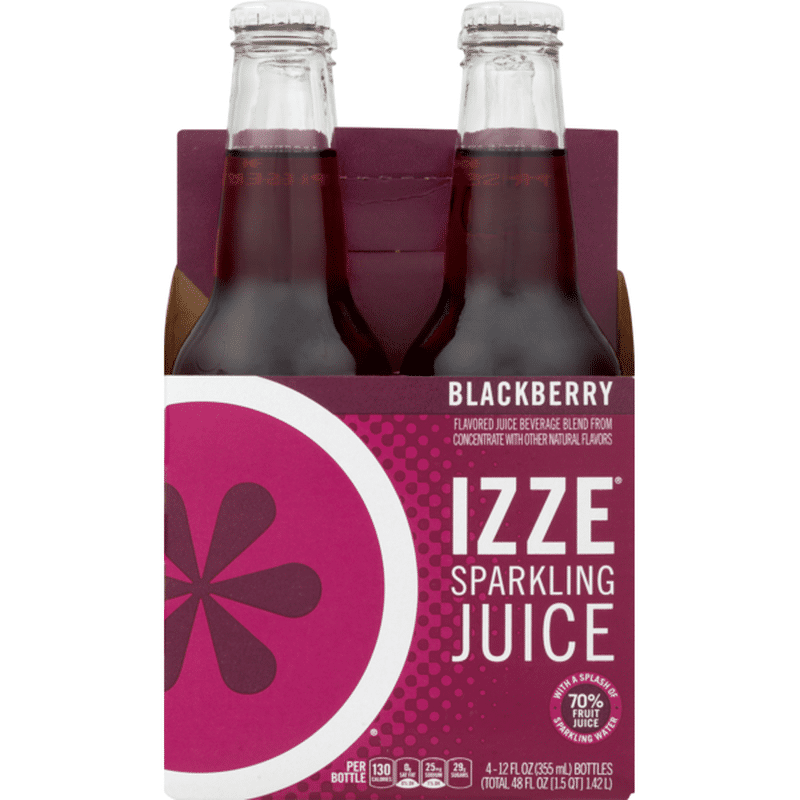 Izze Sparkling Juice Blackberry (12 fl oz) from Rainbow Grocery Instacart