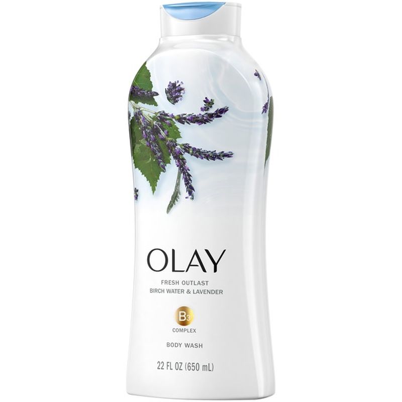Olay Body Wash, Birch Water & Lavender (22 fl oz) Instacart