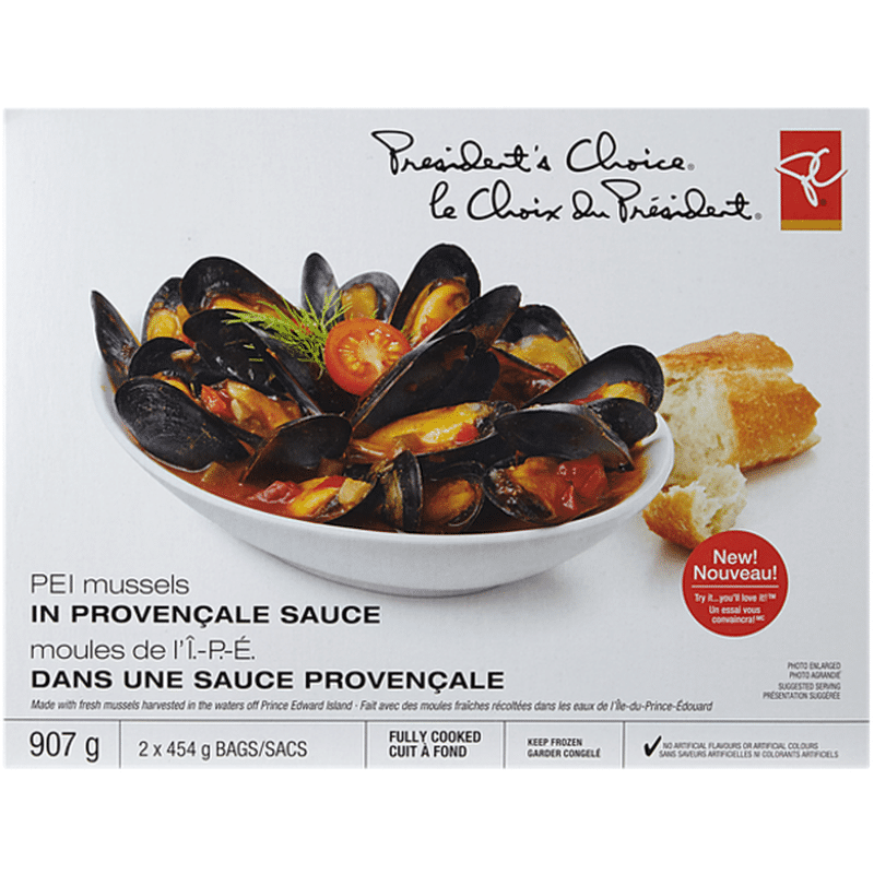 President's Choice PEI Mussels in Provencale Sauce (907 g) Instacart